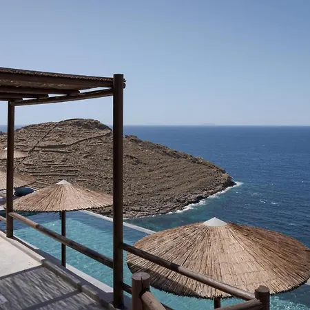Dazzling Kythnos | Elixir | 3 Bedrooms | Located On Top Of Kastella Beach | Shared Infinity Pool | Panoramic Vistas Of Aegan Sea | Stimata Villa