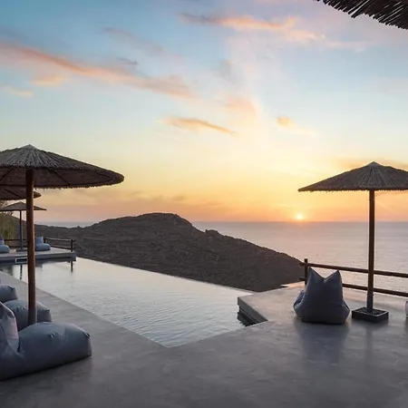 Dazzling Kythnos | Elixir | 3 Bedrooms | Located On Top Of Kastella Beach | Shared Infinity Pool | Panoramic Vistas Of Aegan Sea | Stimata Mérichas