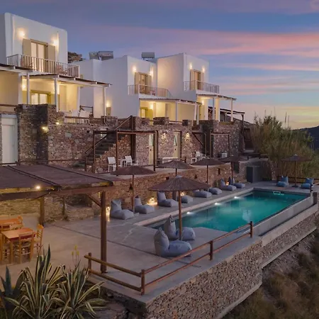 Vila Dazzling Kythnos | Elixir | 3 Bedrooms | Located On Top Of Kastella Beach | Shared Infinity Pool | Panoramic Vistas Of Aegan Sea | Stimata