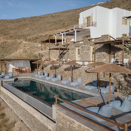 Vila Dazzling Kythnos | Elixir | 3 Bedrooms | Located On Top Of Kastella Beach | Shared Infinity Pool | Panoramic Vistas Of Aegan Sea | Stimata