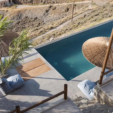Dazzling Kythnos | Elixir | 3 Bedrooms | Located On Top Of Kastella Beach | Shared Infinity Pool | Panoramic Vistas Of Aegan Sea | Stimata